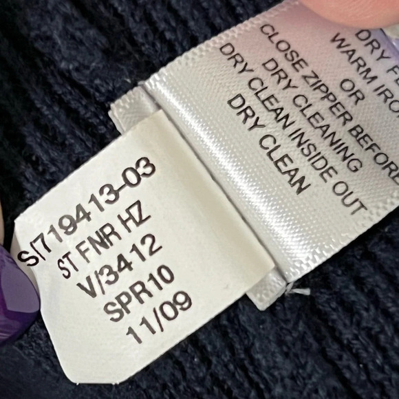 Banana Republic Sweater Men's XL NavyBlue Mock Neck 1/4 Zip Pullover Lon… - Picture 6 of 7